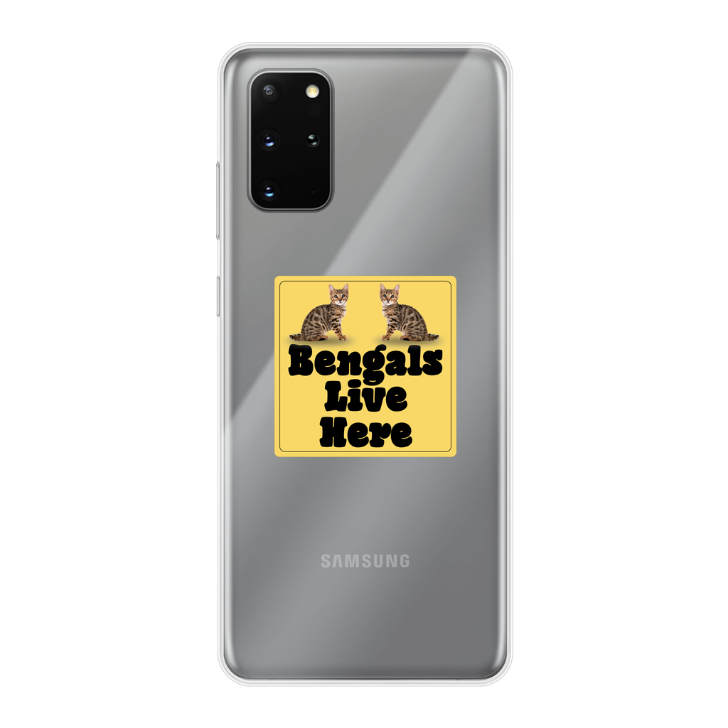Bengals Back Printed Transparent Soft Phone Case