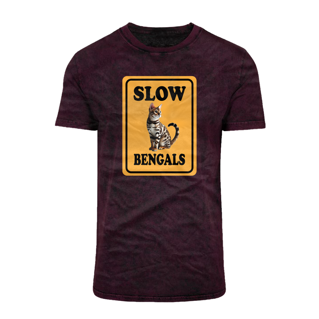 slow bengals Acid Washed T-Shirt