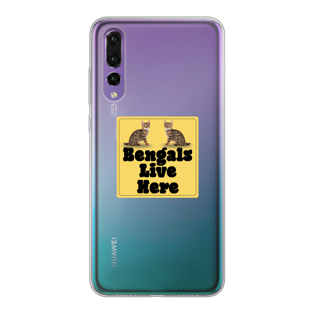 Bengals Back Printed Transparent Soft Phone Case