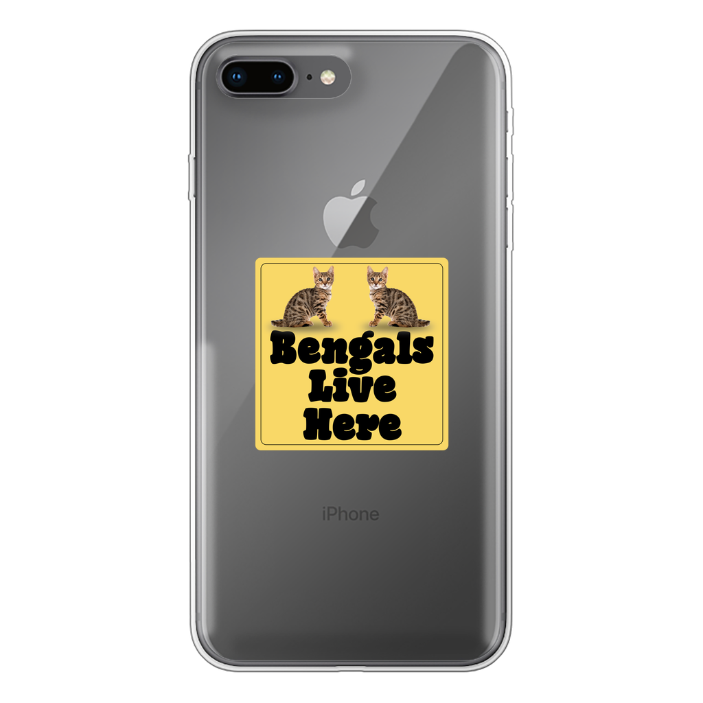 Bengals Back Printed Transparent Soft Phone Case