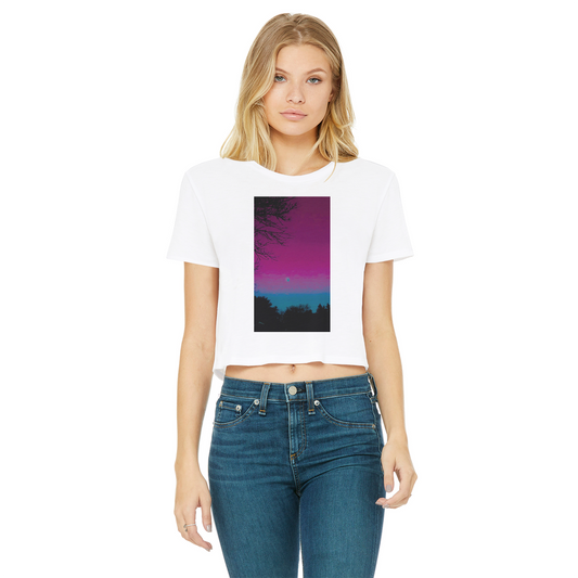 Twilight Classic Women's Cropped Raw Edge T-Shirt
