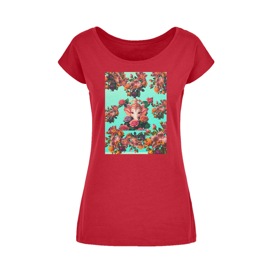 Harmonious Wide Neck Womens T-Shirt XS-5XL