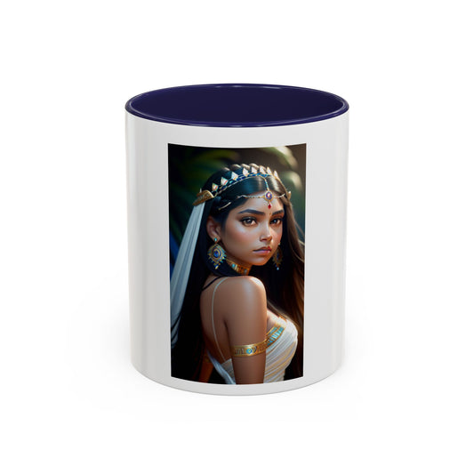 Mystic Jewel Princess Coffee Mug — Elegant Feminine Art Ceramic