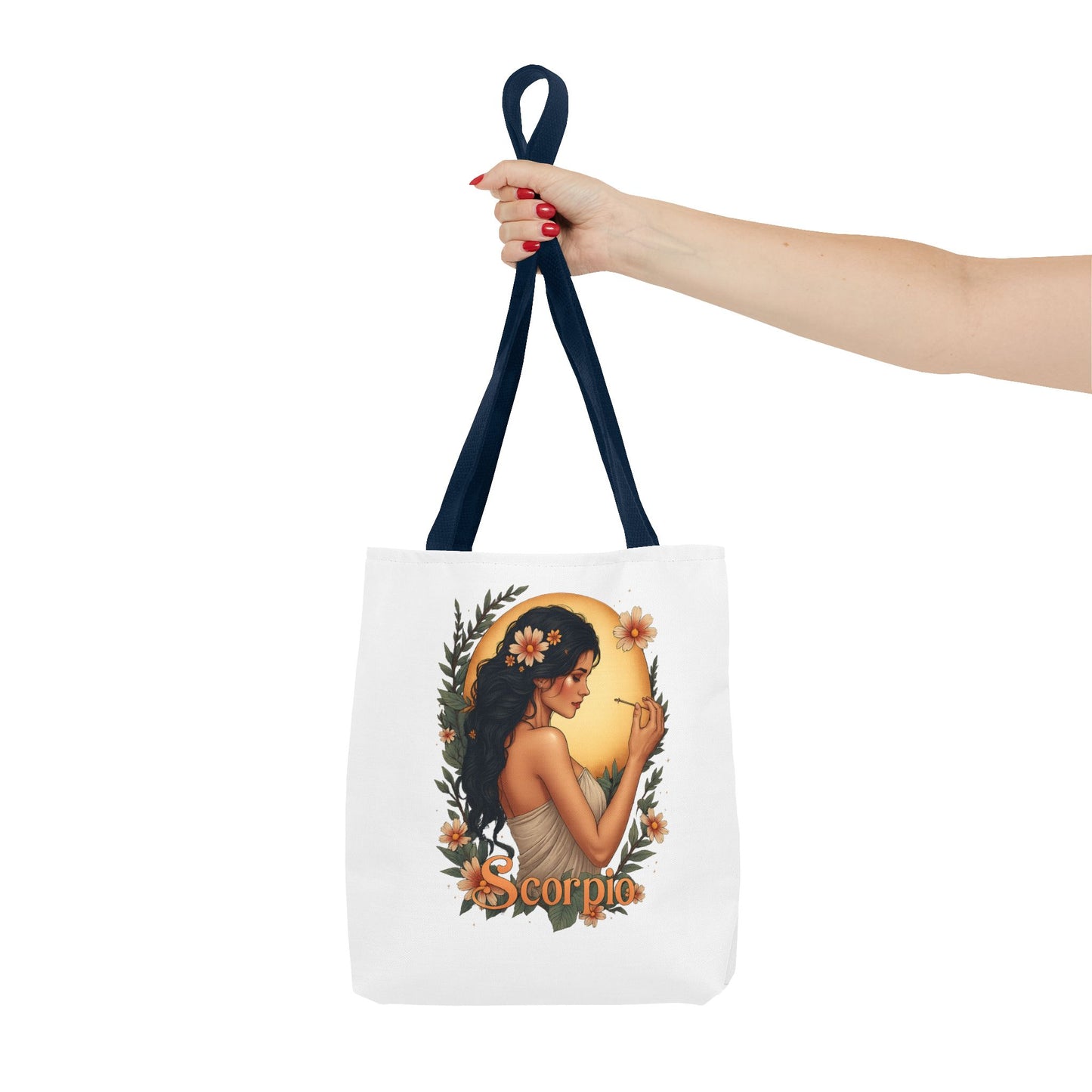 Scorpio Tote Bag — Floral Astrological Gift