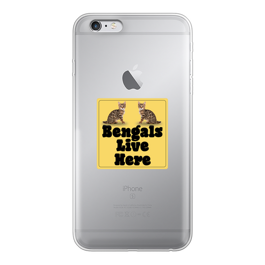 Bengals Back Printed Transparent Hard Phone Case