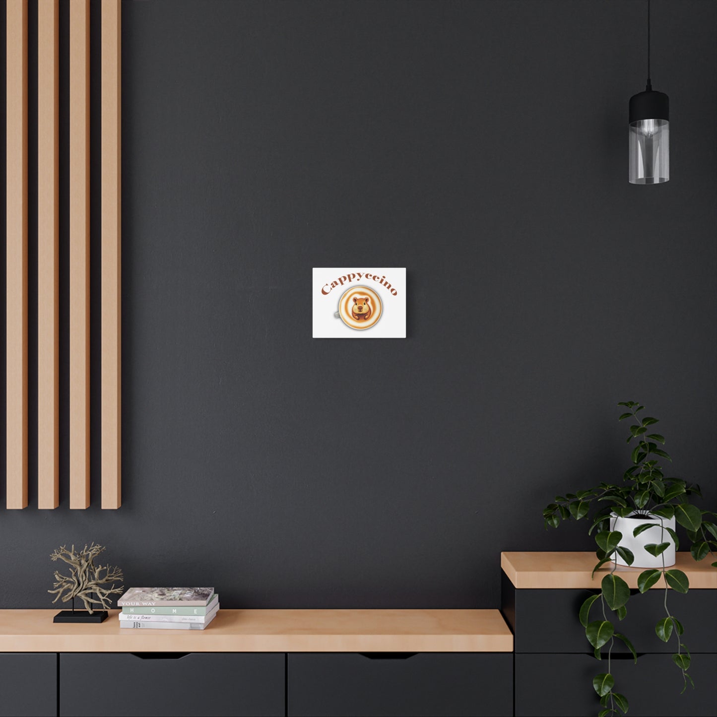 Cappuccino Wall Art - Cute Bear Design for Coffee Lovers