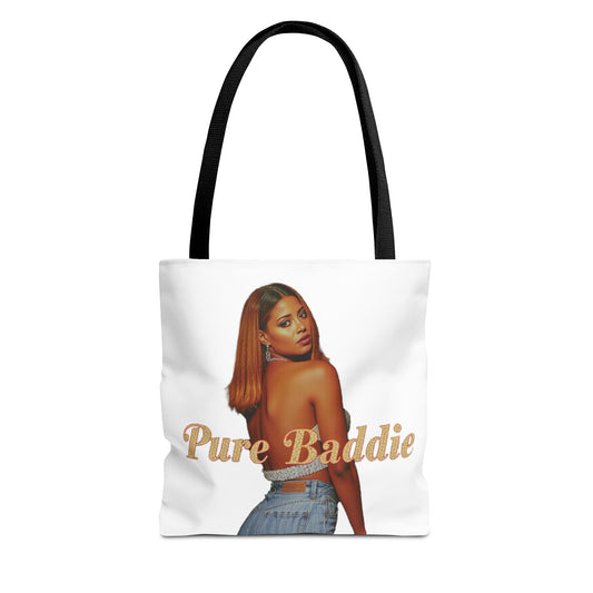 Stylish Tote Bag - Pure Baddie | Trendy Accessory for Fashion Lovers, Summer Outings, Festivals, Gift for Friends, Everyday Use