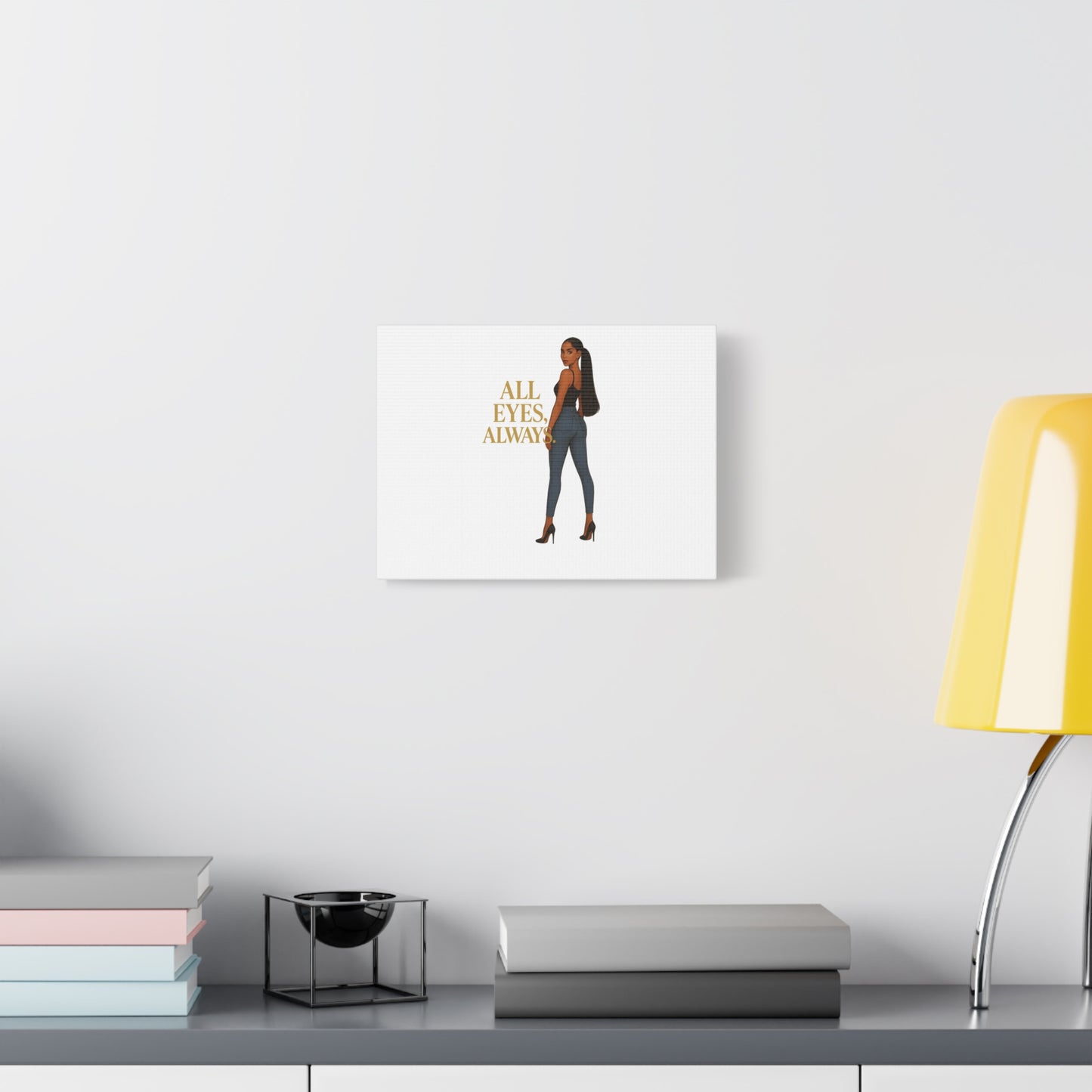 Chic Canvas Art for Empowerment, Stylish Home Decor, Gift for Her, Confidence Wall Art, Inspirational Artwork