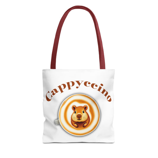 Cappuccino Capybara Tote Bag – Fun Coffee Lover's Eco-Friendly Bag
