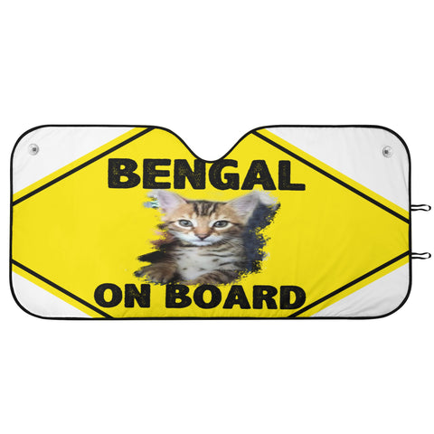 Bengal on Board Car Auto Sun Shade
