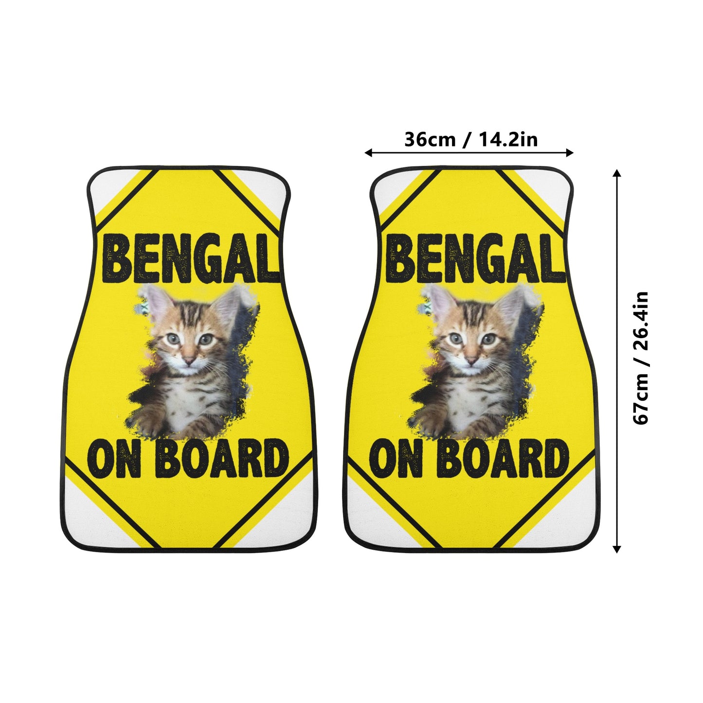 Bengal on Board Front Car Floor Mats