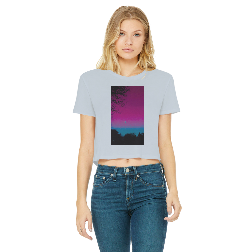 Twilight Classic Women's Cropped Raw Edge T-Shirt