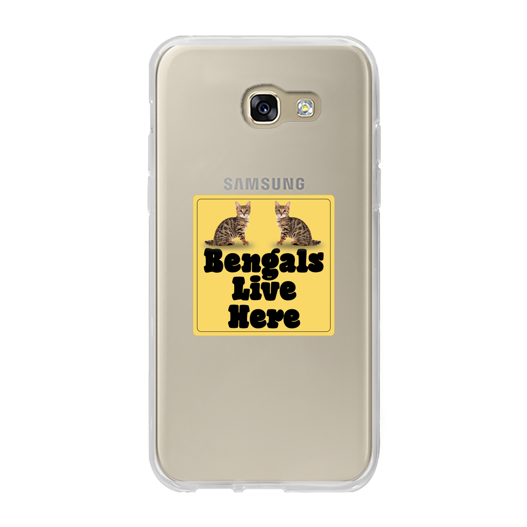 Bengals Back Printed Transparent Soft Phone Case