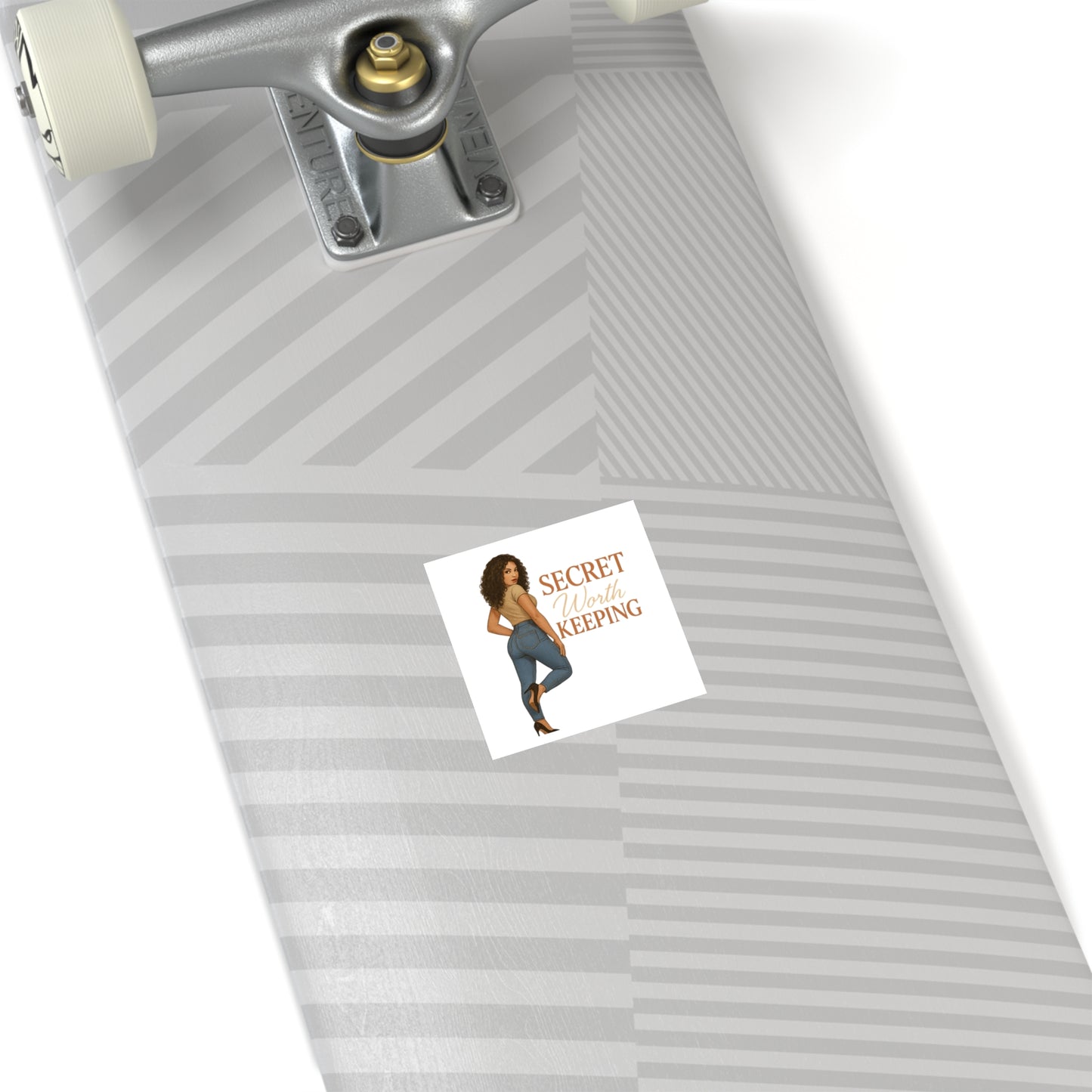 Chic Laminate Stickers, Empowering Décor, Secret Worth Keeping, Stylish Gifts, Trendy Accessories, Perfect for Journals, Scrapbooking