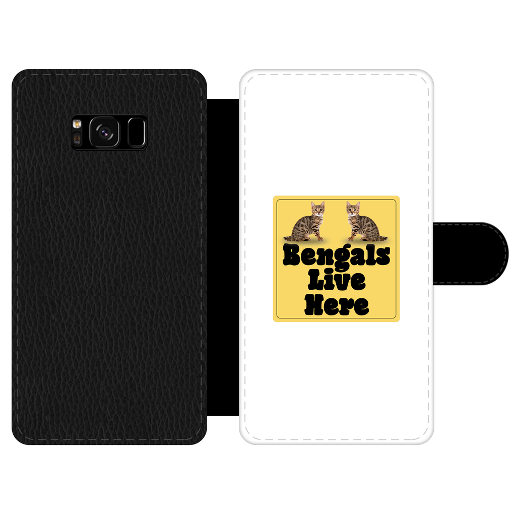 Bengals Front Printed Wallet Cases