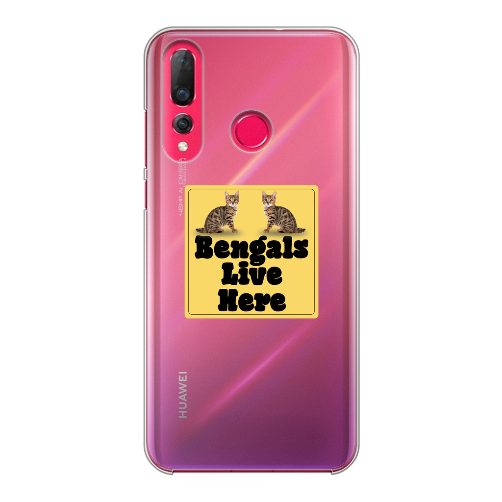 Bengals Back Printed Transparent Hard Phone Case