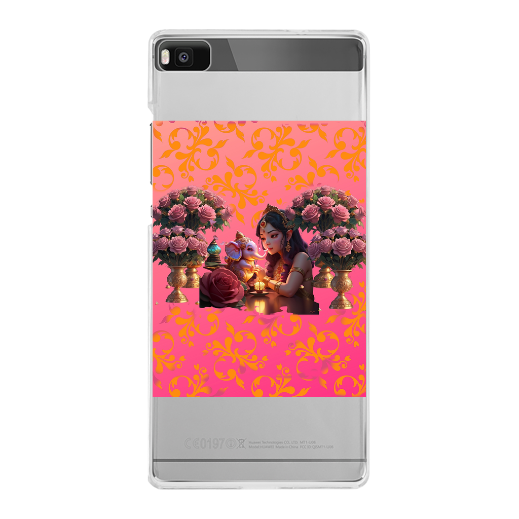 Best Friend Back Printed Transparent Hard Phone Case