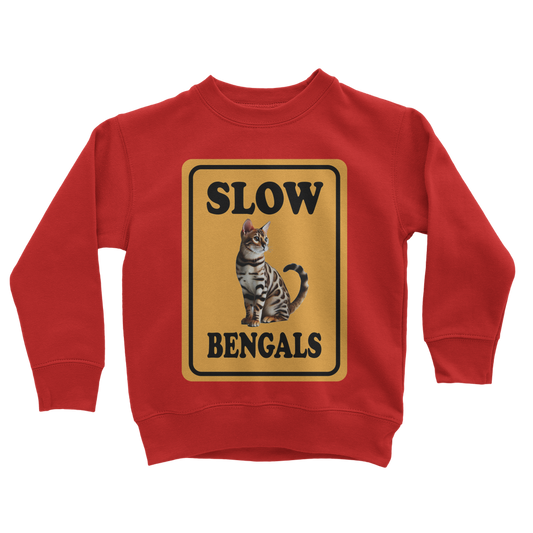 slow bengals Classic Kids Sweatshirt