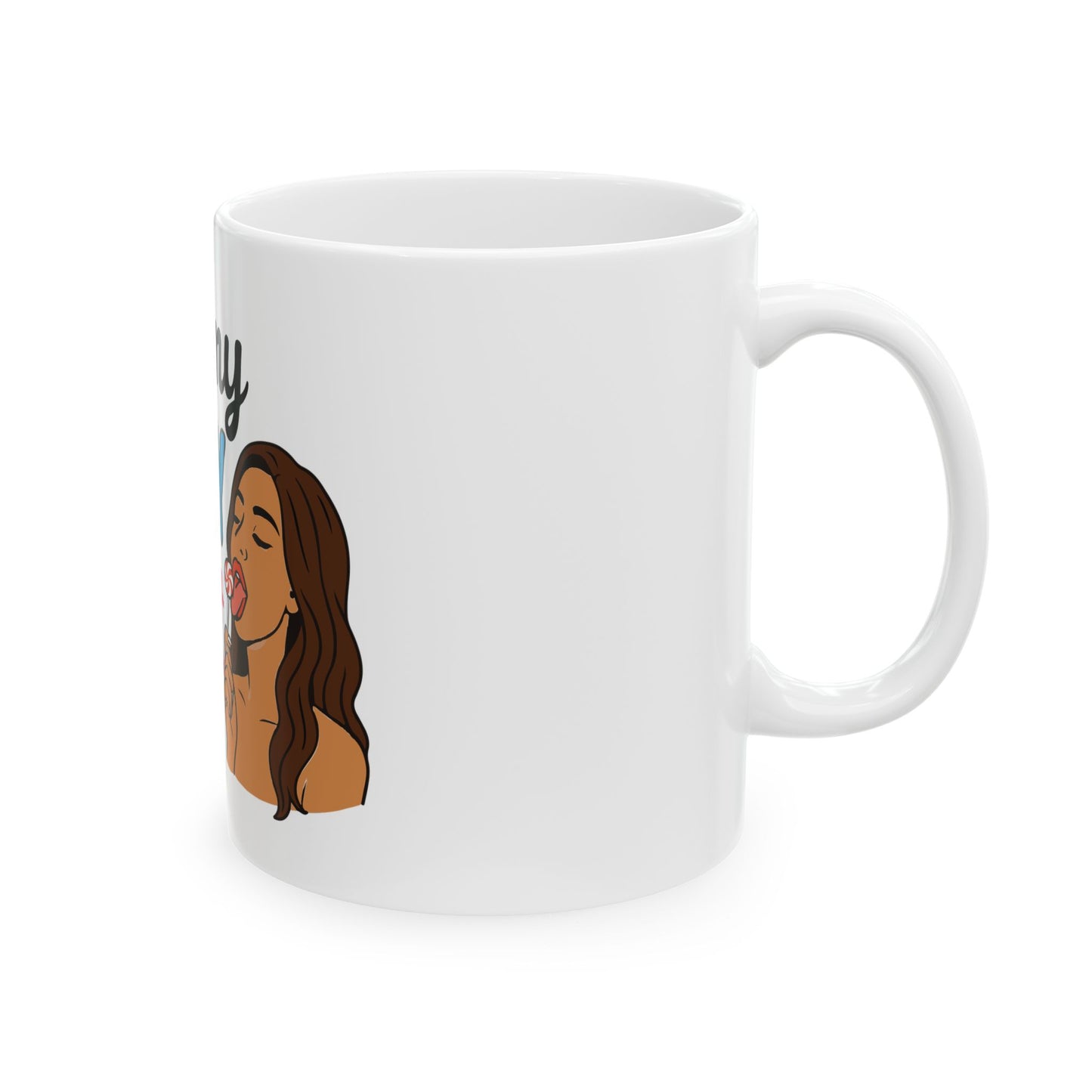 Candy Sweet Ceramic Mug for Fun Lovers, Snack Enthusiasts, Gift for Friends, Coffee Cup, Colorful Drinkware
