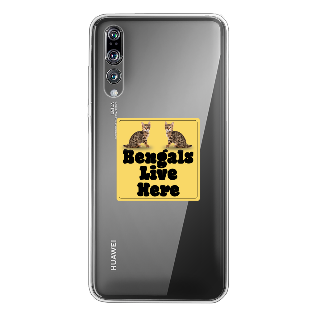 Bengals Back Printed Transparent Soft Phone Case