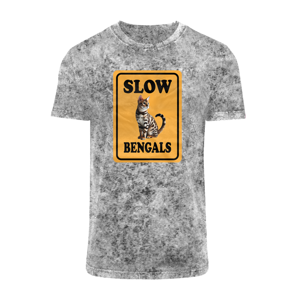 slow bengals Acid Washed T-Shirt