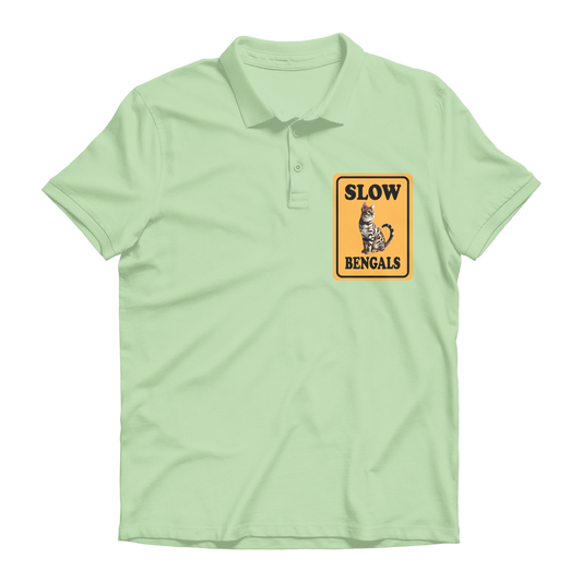 slow bengals Premium Adult Polo Shirt