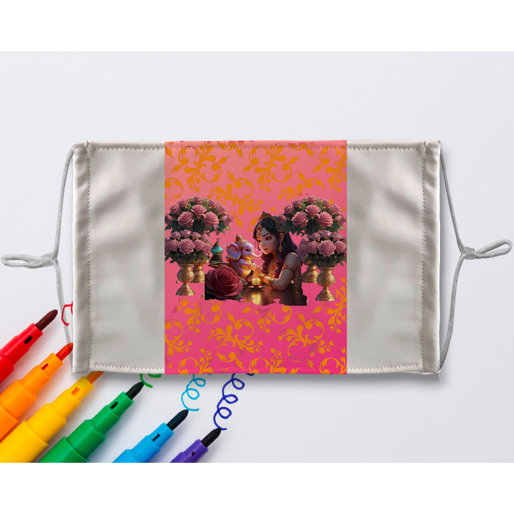 Best Friend Sublimation Colouring Face Mask