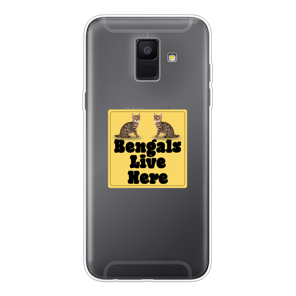 Bengals Back Printed Transparent Soft Phone Case