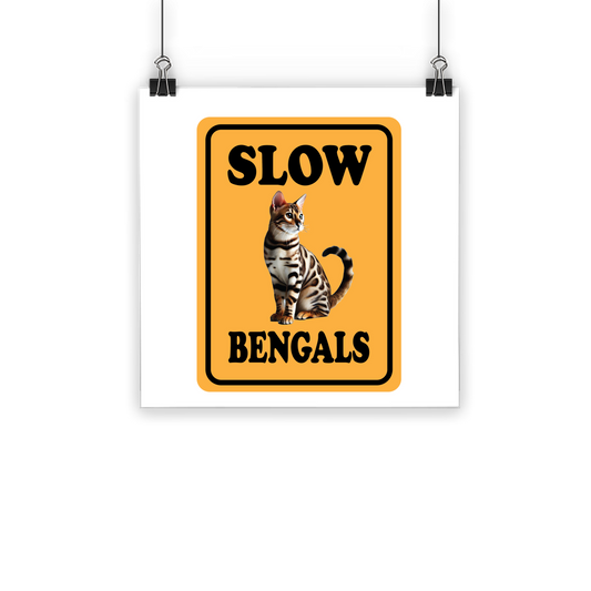 slow bengals Classic Poster