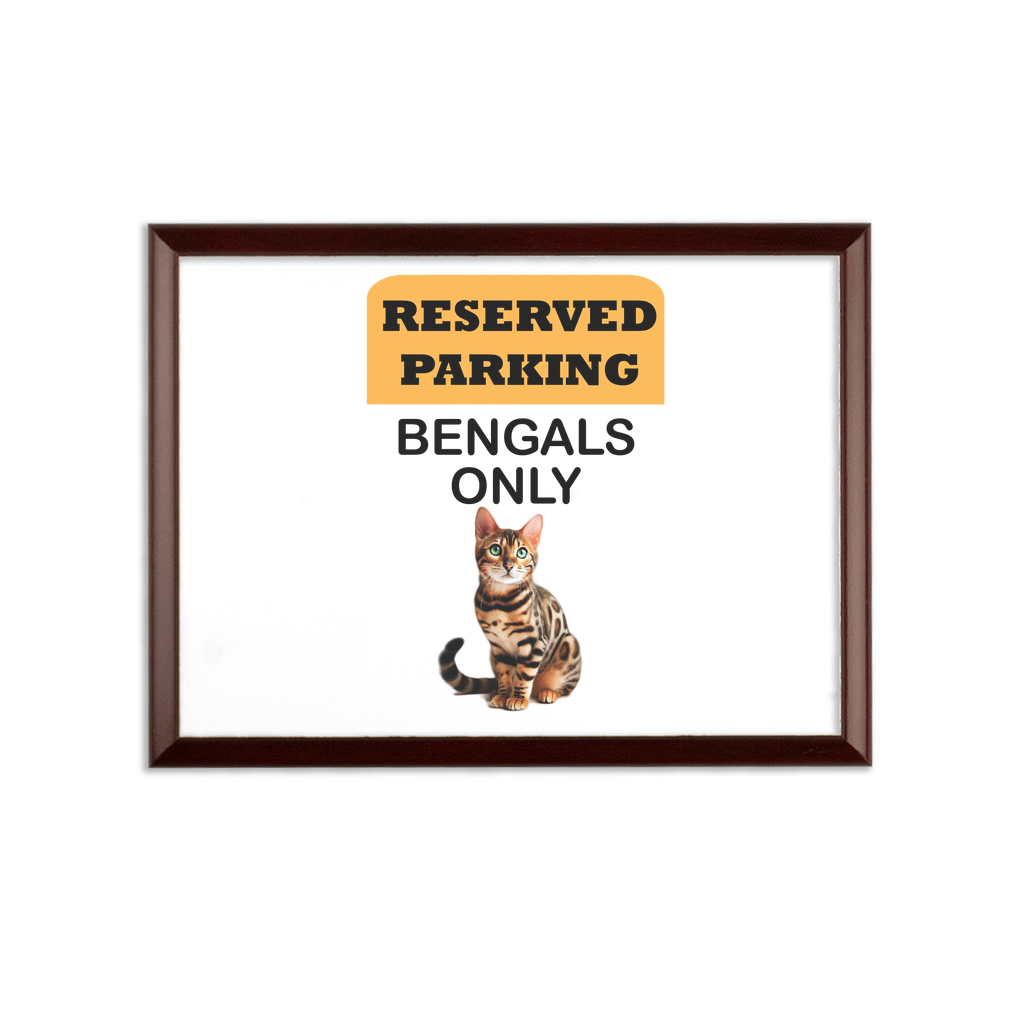 Bengals only Sublimation Wall Plaque