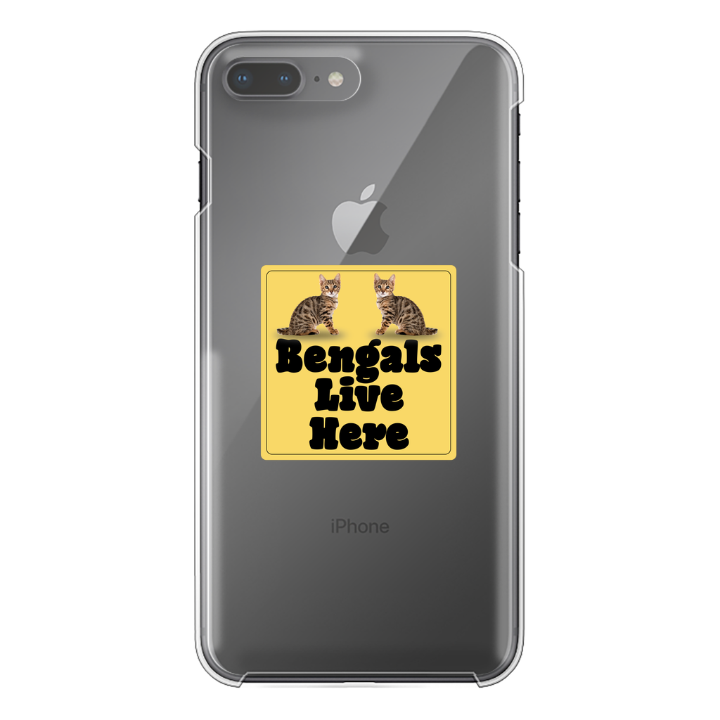 Bengals Back Printed Transparent Hard Phone Case
