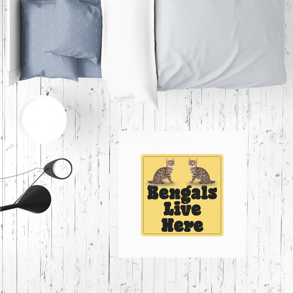 Bengals Sublimation Mat / Carpet / Rug / Play Mat / Pet Feeding Mat