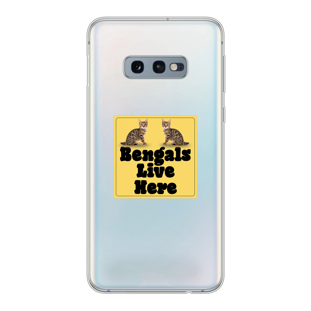 Bengals Back Printed Transparent Soft Phone Case