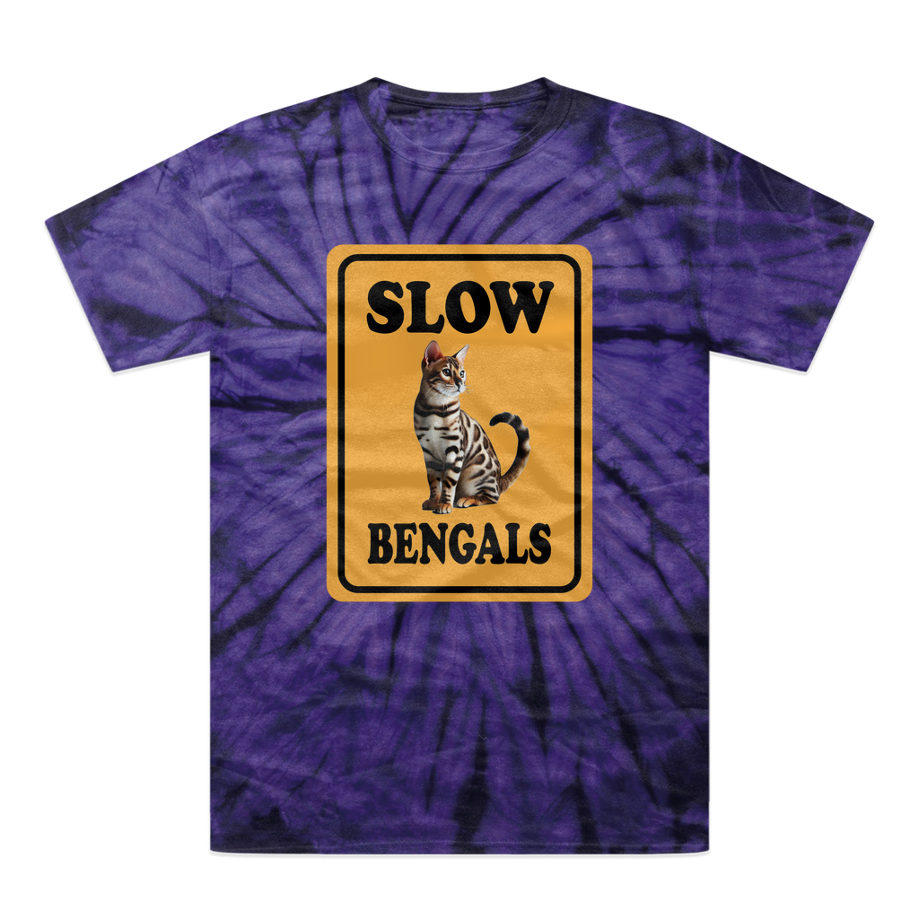 slow bengals Tonal Spider Tie-Dye T-Shirt