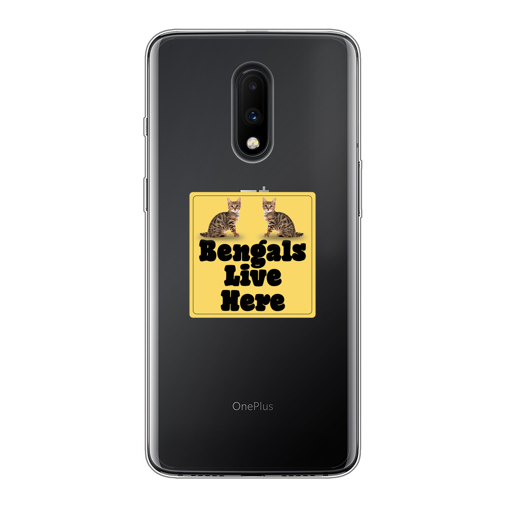 Bengals Back Printed Transparent Soft Phone Case