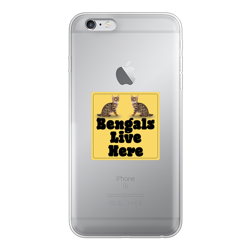 Bengals Back Printed Transparent Soft Phone Case