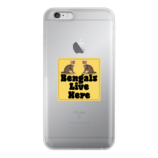 Bengals Back Printed Transparent Soft Phone Case