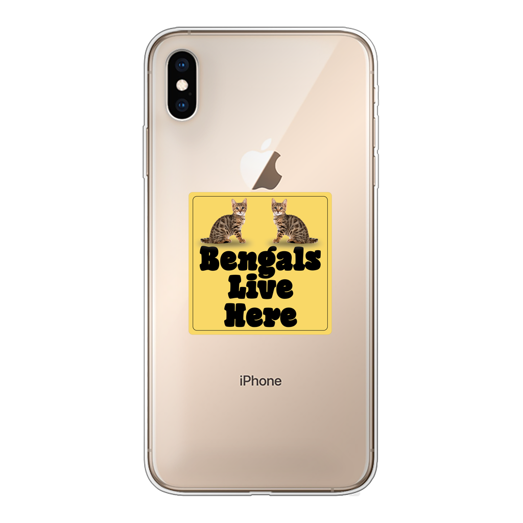 Bengals Back Printed Transparent Soft Phone Case