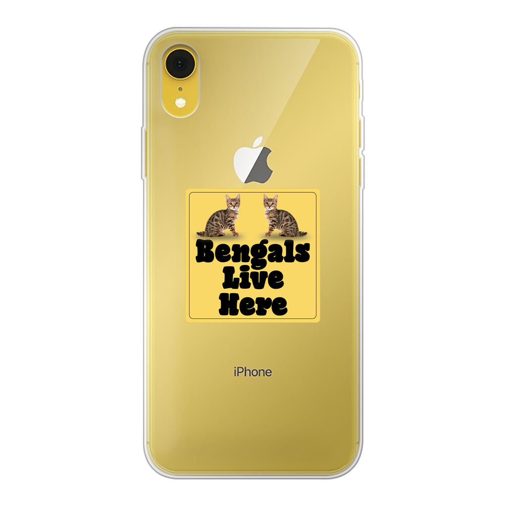 Bengals Back Printed Transparent Soft Phone Case