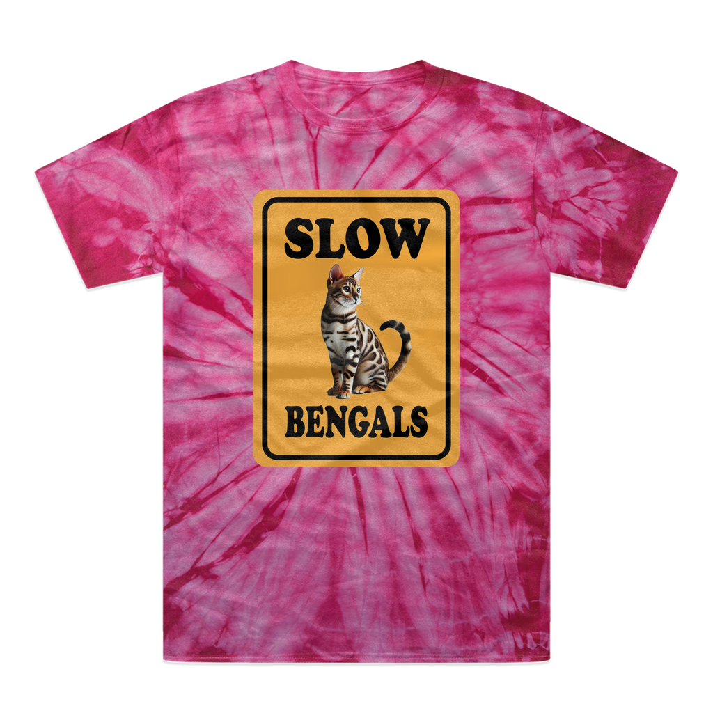 slow bengals Tonal Spider Tie-Dye T-Shirt
