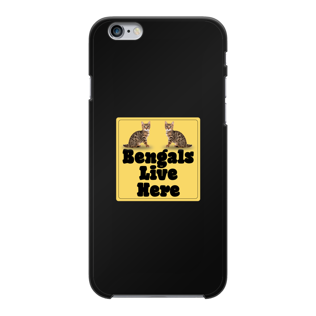 Bengals Back Printed Black Hard Phone Case