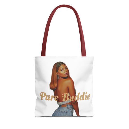 Stylish Tote Bag - Pure Baddie | Trendy Accessory for Fashion Lovers, Summer Outings, Festivals, Gift for Friends, Everyday Use