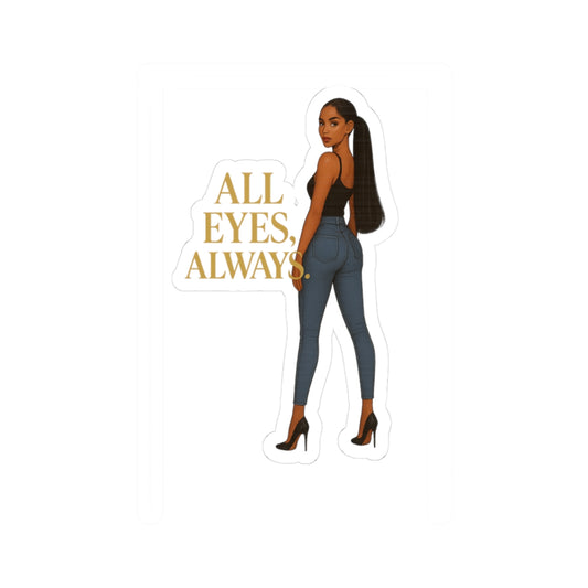 Chic Kiss-Cut Stickers | Stylish Laptop Decals, Aesthetic Planner Stickers, Inspirational Art, Gifts for Her, All Eyes Always