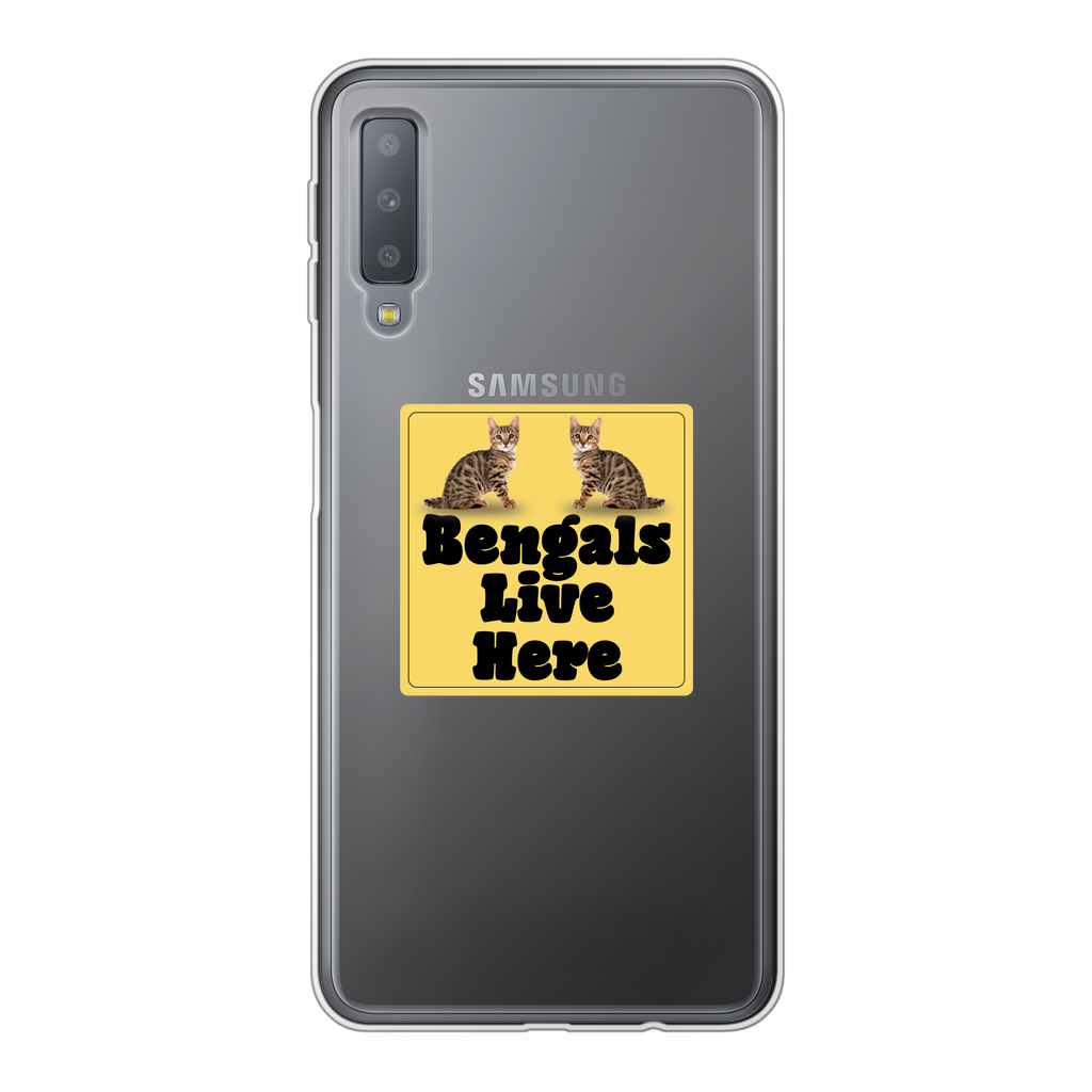 Bengals Back Printed Transparent Soft Phone Case