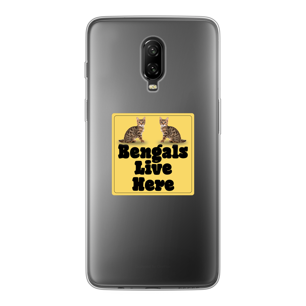 Bengals Back Printed Transparent Soft Phone Case