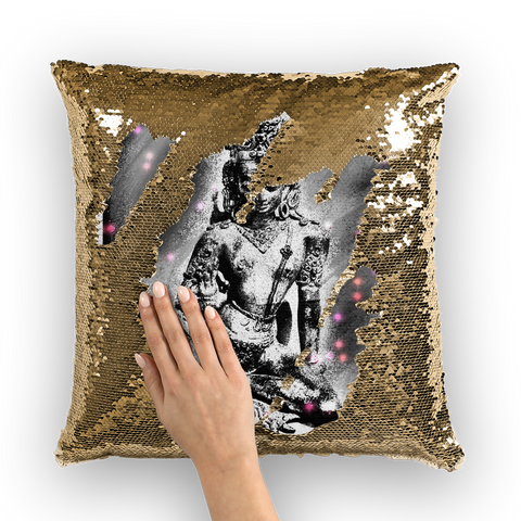 Good Fortune Sequin Cushion Cover