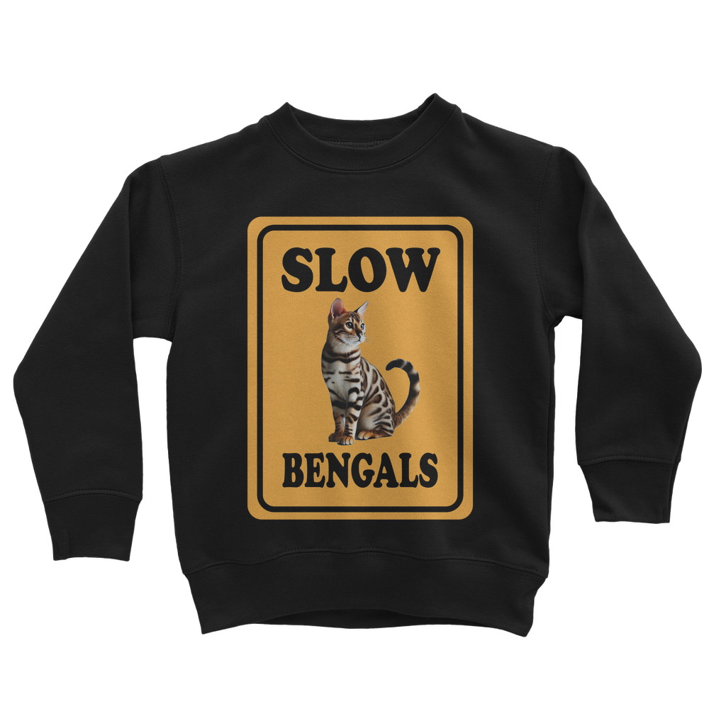 slow bengals Classic Kids Sweatshirt