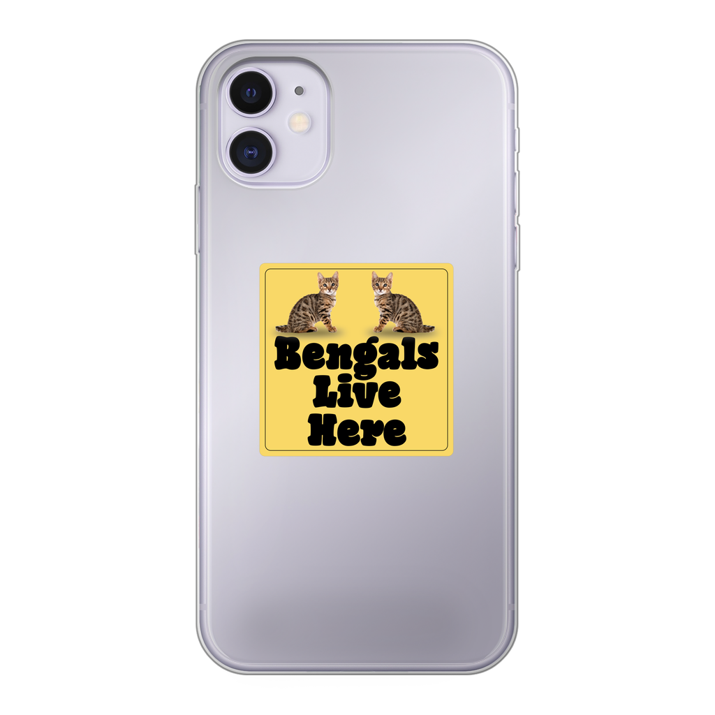 Bengals Back Printed Transparent Soft Phone Case