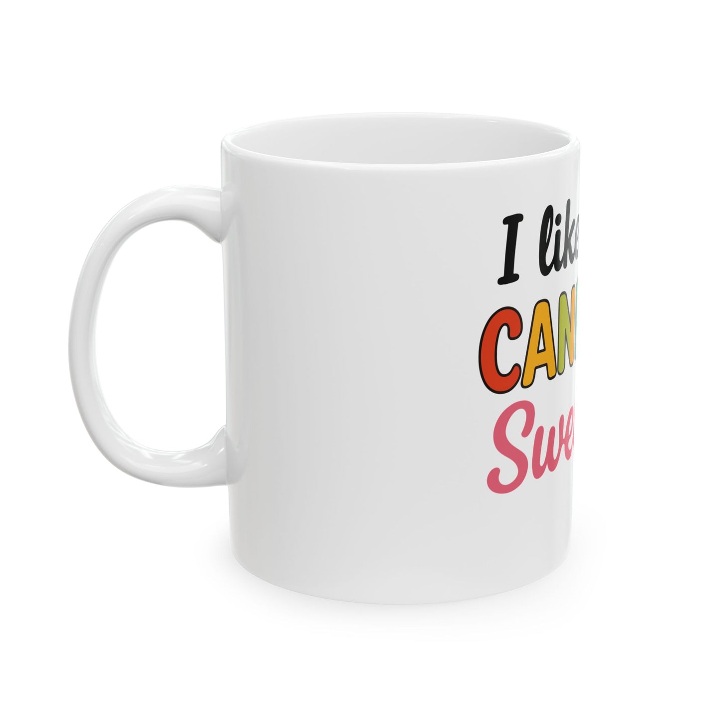 Candy Sweet Ceramic Mug for Fun Lovers, Snack Enthusiasts, Gift for Friends, Coffee Cup, Colorful Drinkware