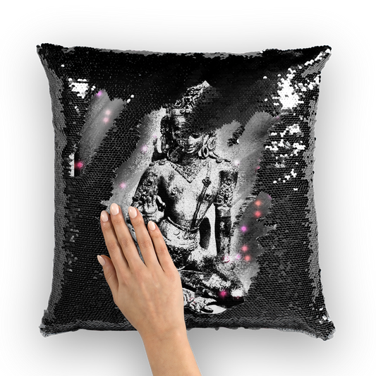 Good Fortune Sequin Cushion Cover